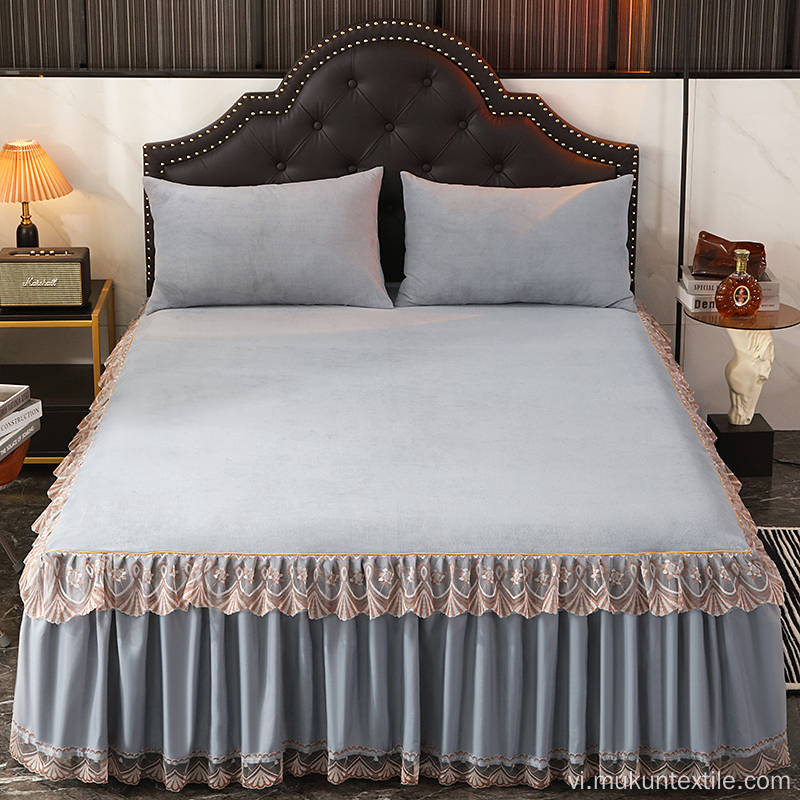 Bộ drap trải giường bằng vải nỉ bán chạy