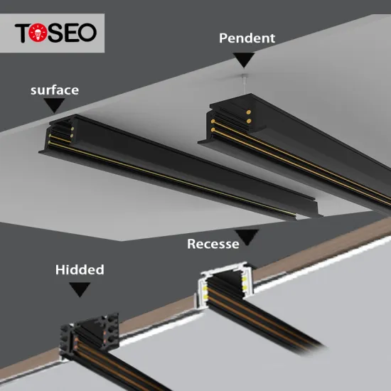 Adjustable 48V Magnetic LED Track Lighting System - New Design for Surface Mount