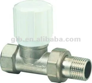 Temperature control valve, brass radiator valve for floor heating system