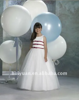 white strap kids prom dresses