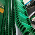 Green Profile Cleated PVC Conveyor Belt with Baffle