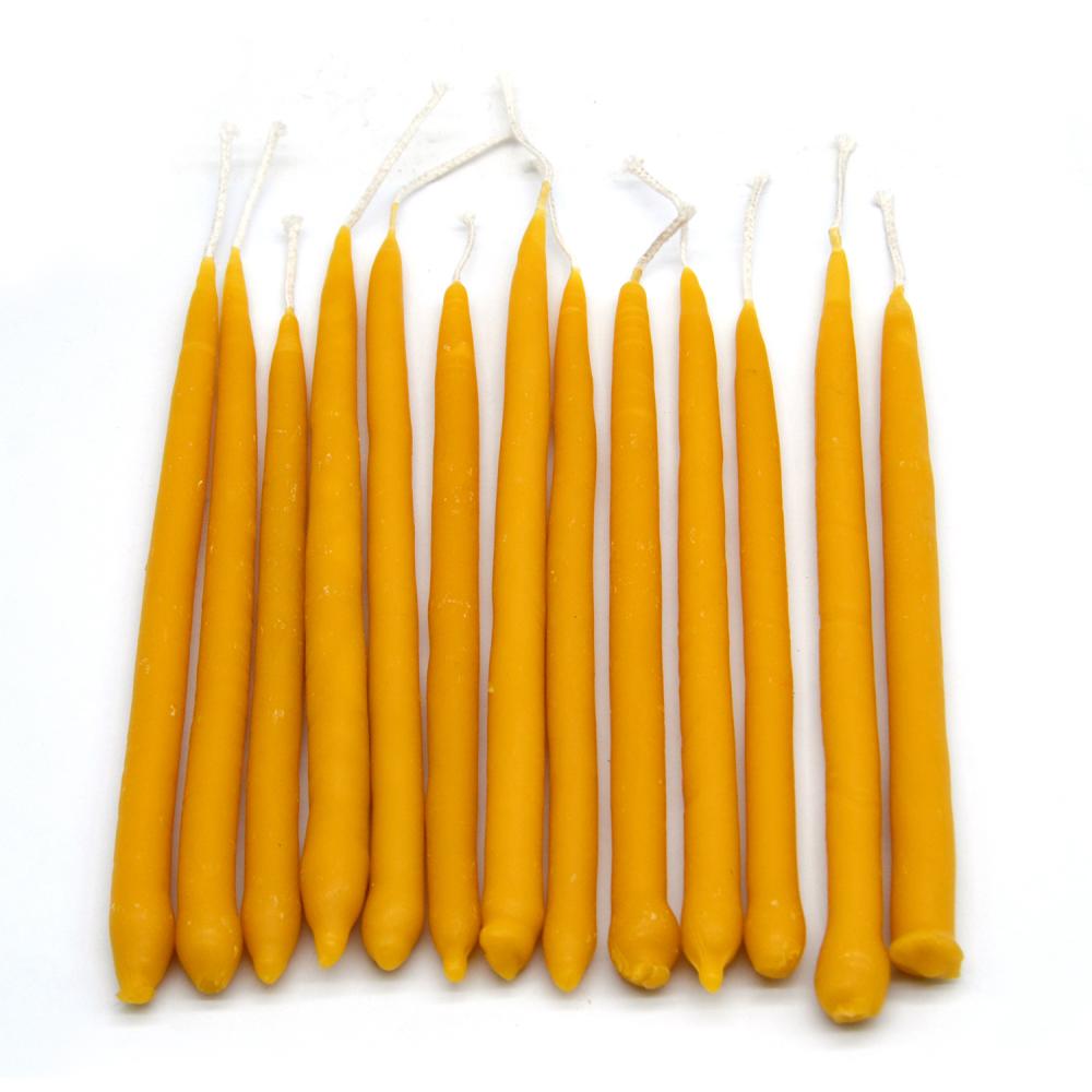 Cheap Organic Hand Dipped Chanukah Beeswax Candles