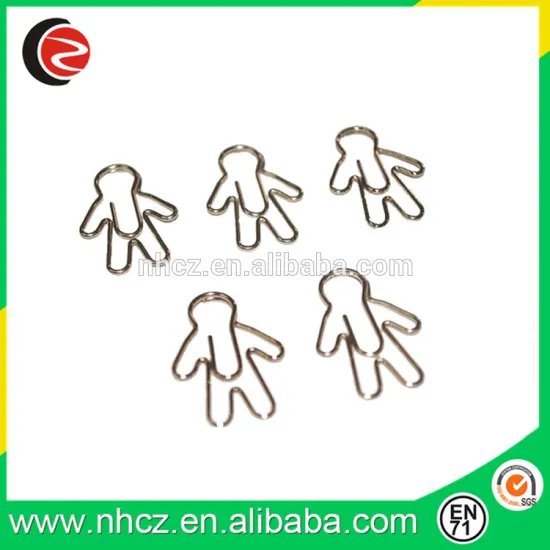 Silver Metal Man Paper Clips