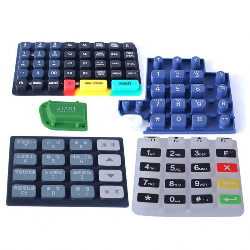 Teclado de goma Botón de silicona hecho a medida teclado de goma