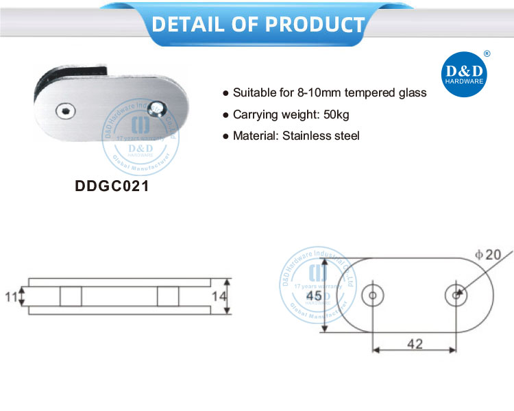 glass door clamp