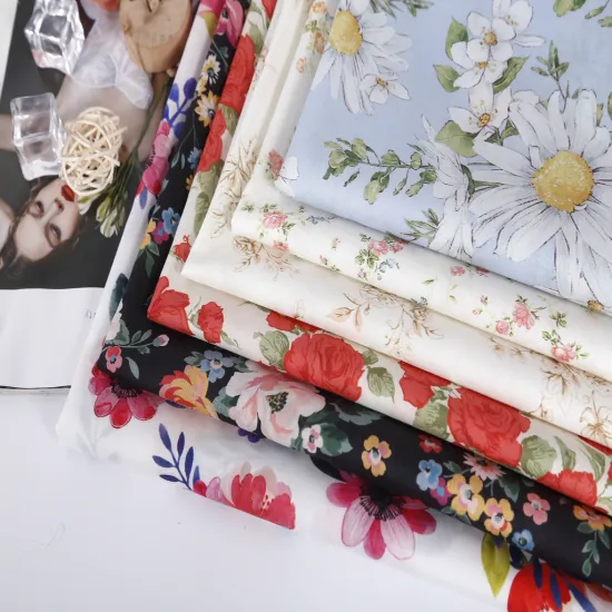 Custom Cotton Print Fabric - Digital Printing 100% Cotton Liberty Floral Fabric