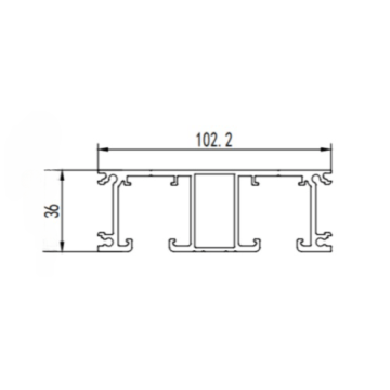 Ventana deslizante Molde de extrusión de perfil de aluminio