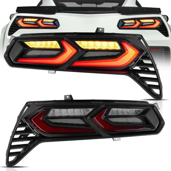2014-2019 Chevrolet Corvette C7 Taillights with LED Running Lights and Sequential Turn Signals