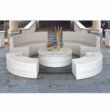 Rattan Chaise with 8cm Thickness Cushion and 41.5cm Seat Height