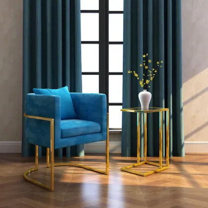 Stainless Steel Frame Sofa Chairs Leather Club chair