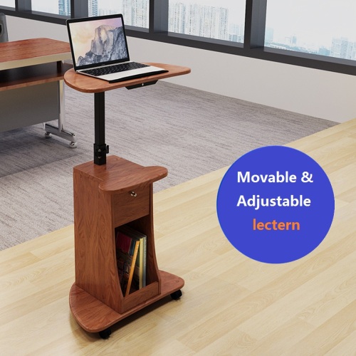 Height adjustable Rolling Laptop Office Desk