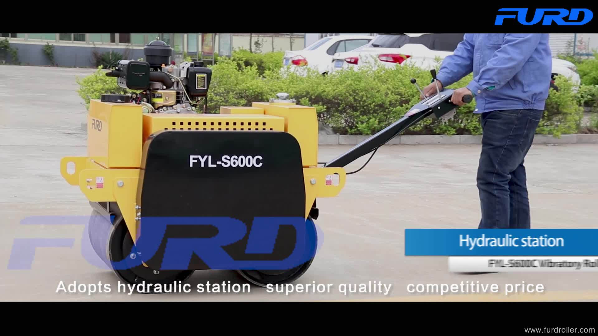 Low price double drum mini road roller (FYL-S600CS)