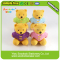 Pecnil topper 3D bear rubber kids eraser