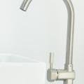 เครื่องสุขภัณฑ์ Professional Modern Brass Kitchen Sink Mixer Tap Black Faucet