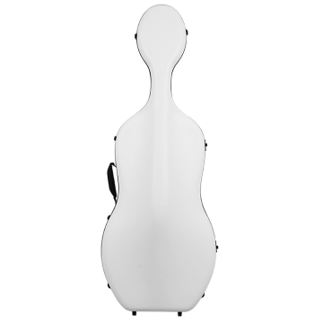 White Lightweight Hard Case for 4/4 Full Size Carbon Fiber Cello