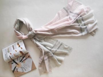 Fashion Women Pure Wool Check Light Scarf Shawl