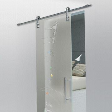 Glass Mounting Sliding Door with Mirror and Polished Stainless Steel (SUS 316, 304 and PSS) Fittings