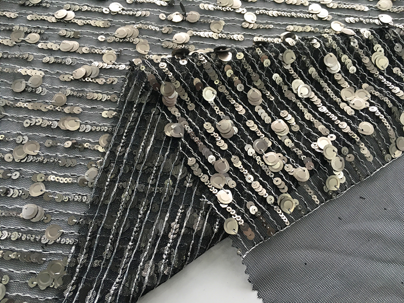 3mm Paillette Embroidery Fabric 