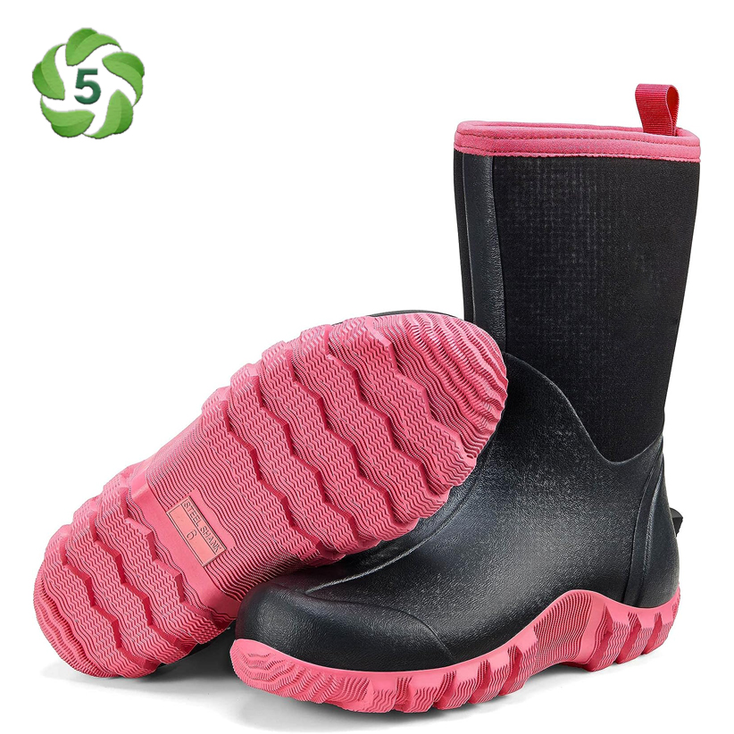 Women Rubber Work Boots For Farming Fishing Jpg