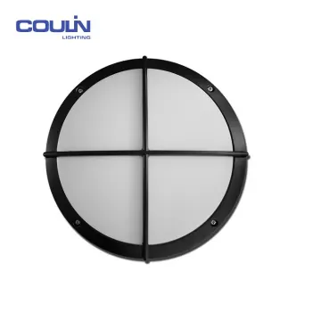 Coulin IP54 Round Microwave sensor & Dimmable LED Bulkhead