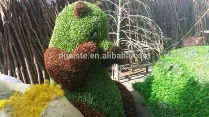 Homes better goods gardens decorative edging 3ft to 17ft Height outdoor simulation plastic green grass statue wall ELD06 2701