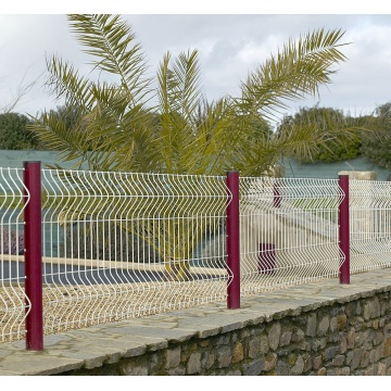 Rode 3D gebogen veiligheidsgaas hekpanelen set