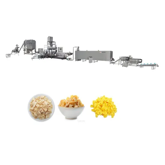 Professional Corn Flakes Making Extruder Machine Production Line
