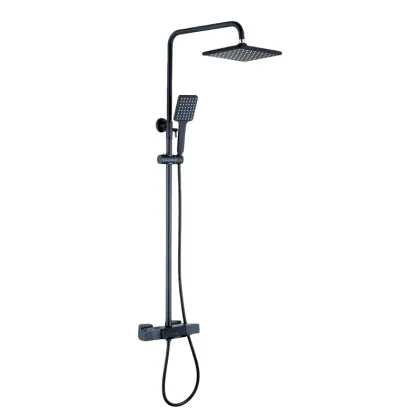 Chinese Brass Constant Temperature Rain Shower Faucet Set