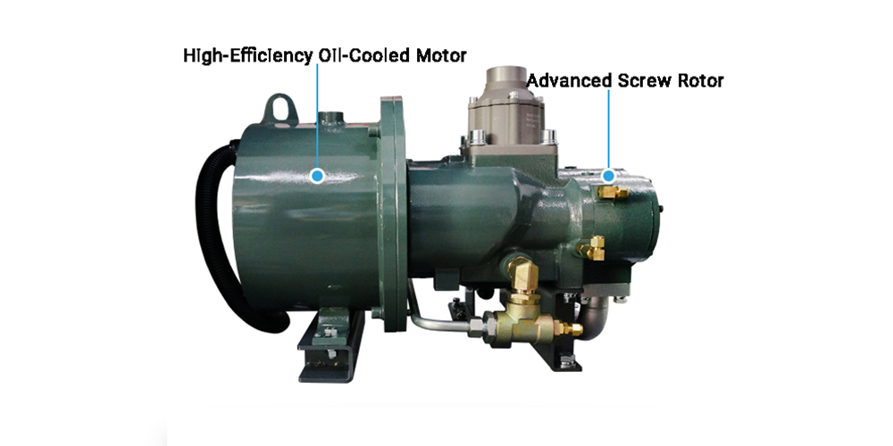 oil cooled PM VSD screw air compressor