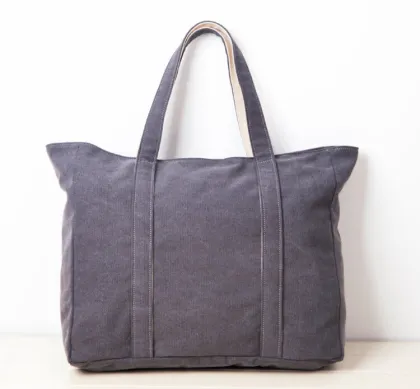 custom high quality duck canvas diaper bag