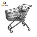 Trolley de compras de alambre de supermercados de estilo europeo