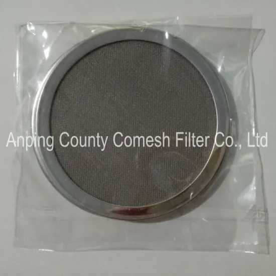 Stainless Steel Wrapped Edge Filter Mesh Disc