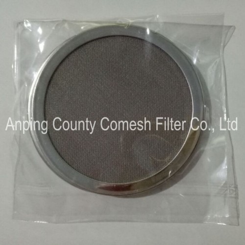 Stainless Steel Wrapped Edge Filter Mesh Disc
