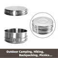 Robust Round Stainless Steel Camping Pot