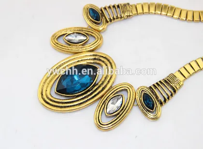 New crystal statement necklace fashion necklace