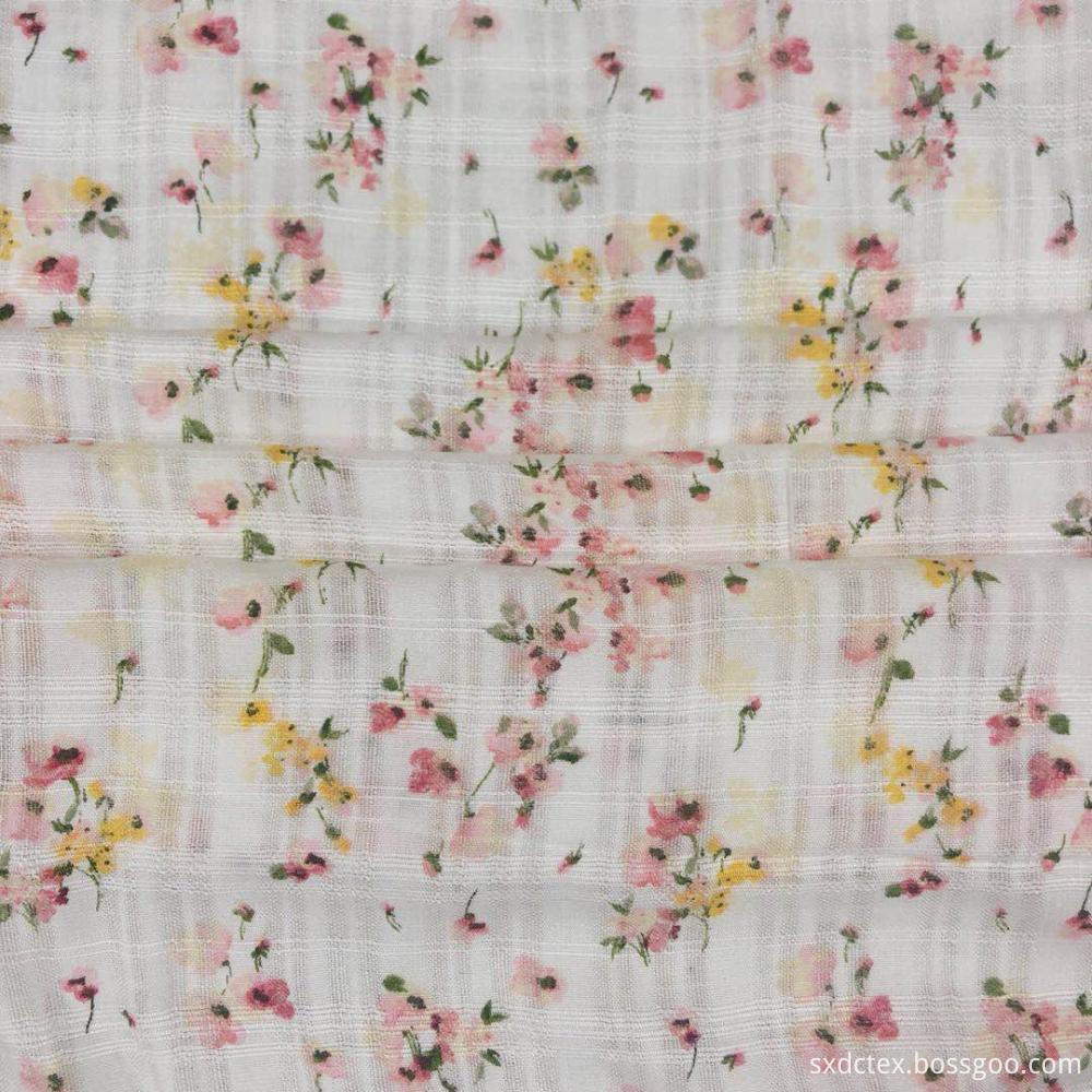 Breathable Textured Woven Rayon Crepe Fabrics