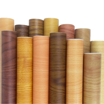 New design customized wood grain PVC film