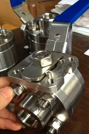 3PC Forged ball valve with pad,800LB