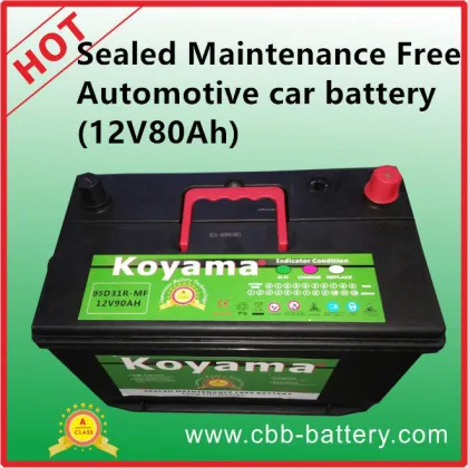 Sealed Maintenance Free Automotive Car Battery (12V80Ah)