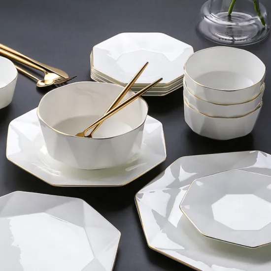 hot selling white noodle rice ramen bowl for hotel and restaurant salad Jingdezhen ceramic bowl sets