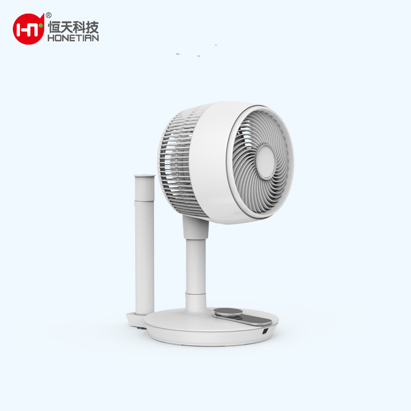 HONETIAN LED display 14 speeds 4 modes 8 timer remote control 9 inches DC circulator custom colors indoor plastics stand fan