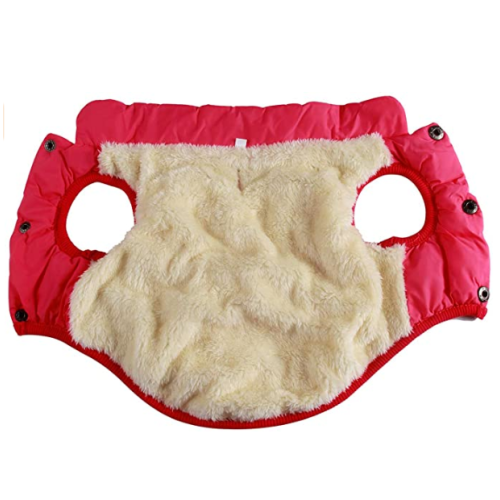 2 Layers Fleece Lined Warm Dog Jacket