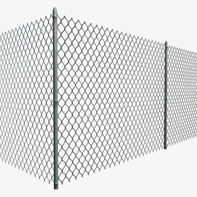 Quality galvanised PVC coated diamond mesh fence