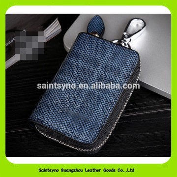 16641 2016 new design full grain cowhide car key holder case purse
