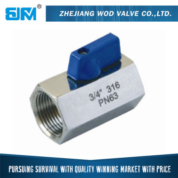1/4-3/4 Inch Stainless Steel SS304 and SS316 Female Threaded Mini Ball Valve 1000WOG