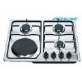 Cooktops de gás prateado doméstico