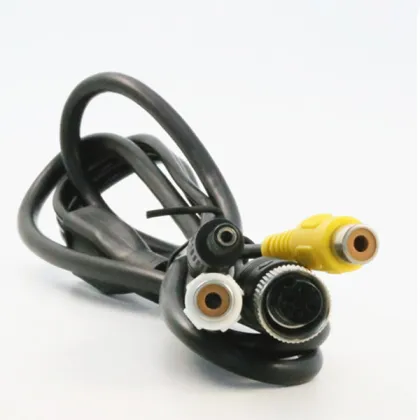 Adaptor Cable to convert 4 pin monitor to an RCA/Phono plug and 2.1mm DC Power plug