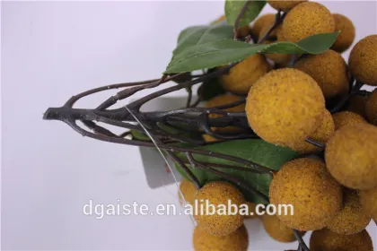 plastic fruit decoration artificial longan Chinese characteristic fruit