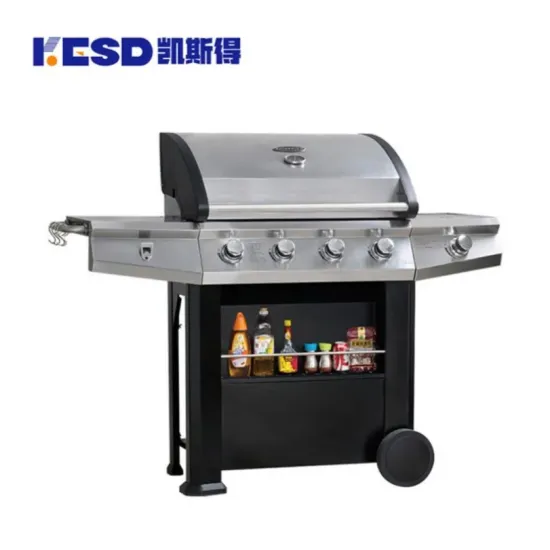 New 2024 Outdoor Camping Gas Grills Stainless Steel Sturdy Durable Mobile Outdoor Portable BBQ Gas Grills