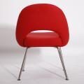 Czerwone współczesne tkaniny krzesła jadalniane
